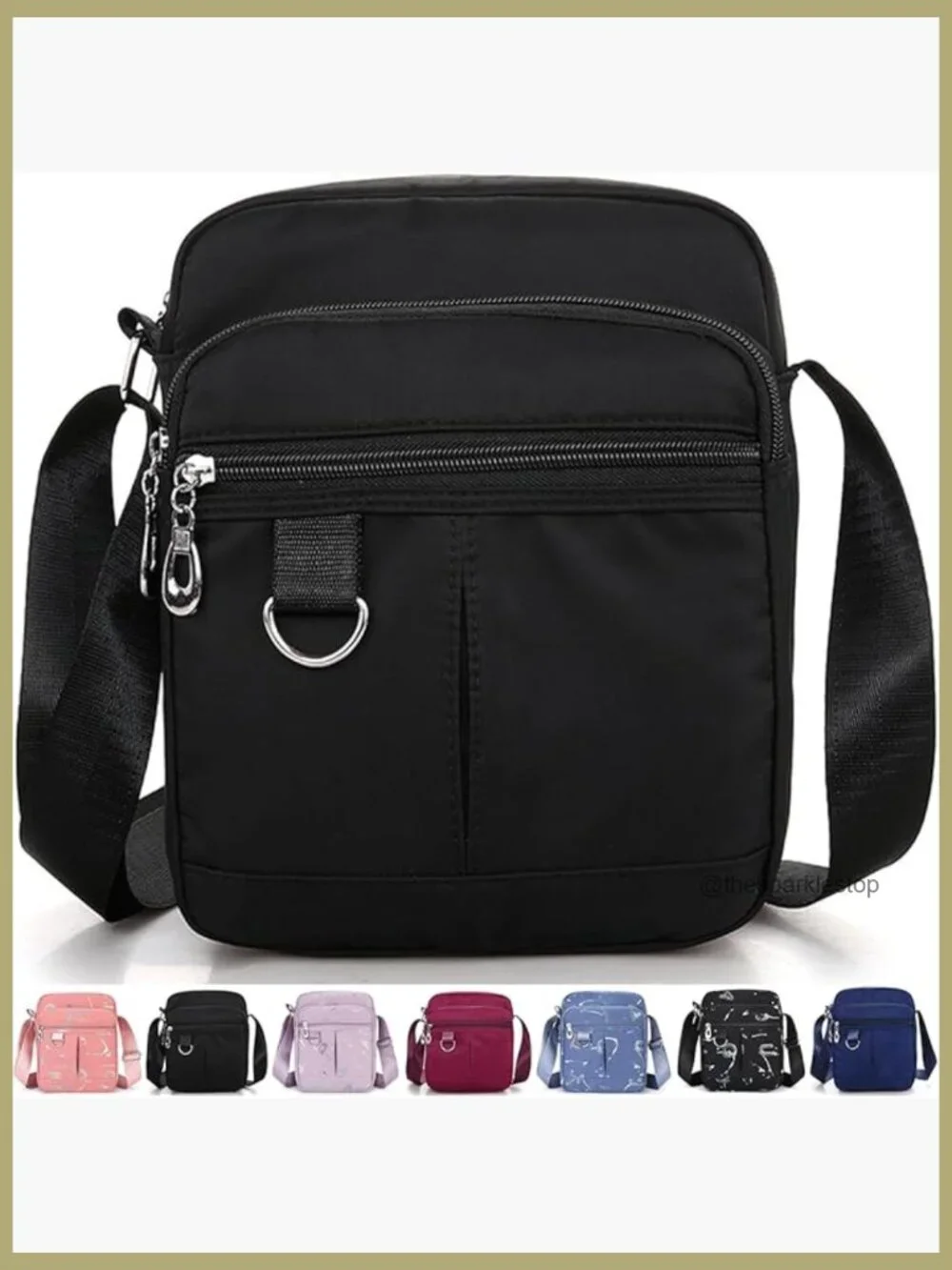 Mini Messenger Bag Crossbody Shoulder Bag Multi Pocket Travel Satchel